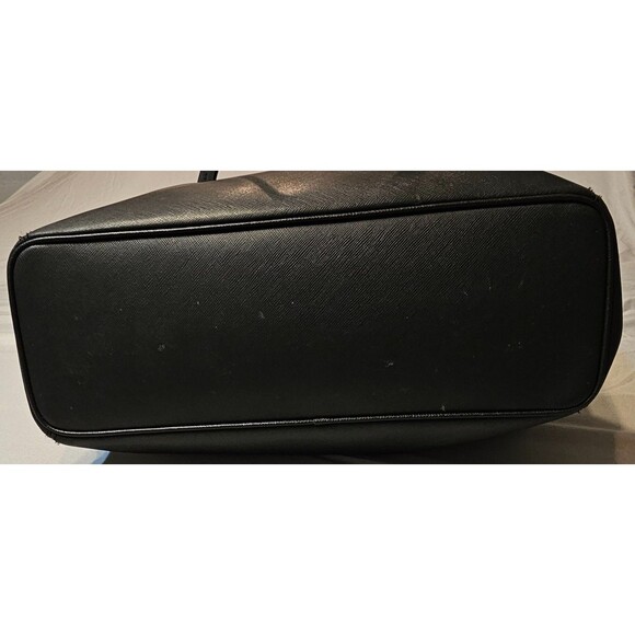 COACH Peyton Leather Zip Top Tote/Bag/Purse,Black/Silver,Classic,Timeless - Picture 6 of 14